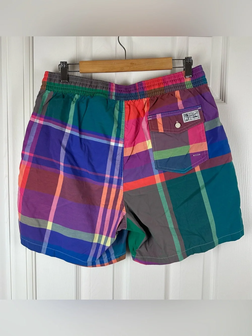 Polo Ralph Lauren Multicolor Plaid Swim Trunks